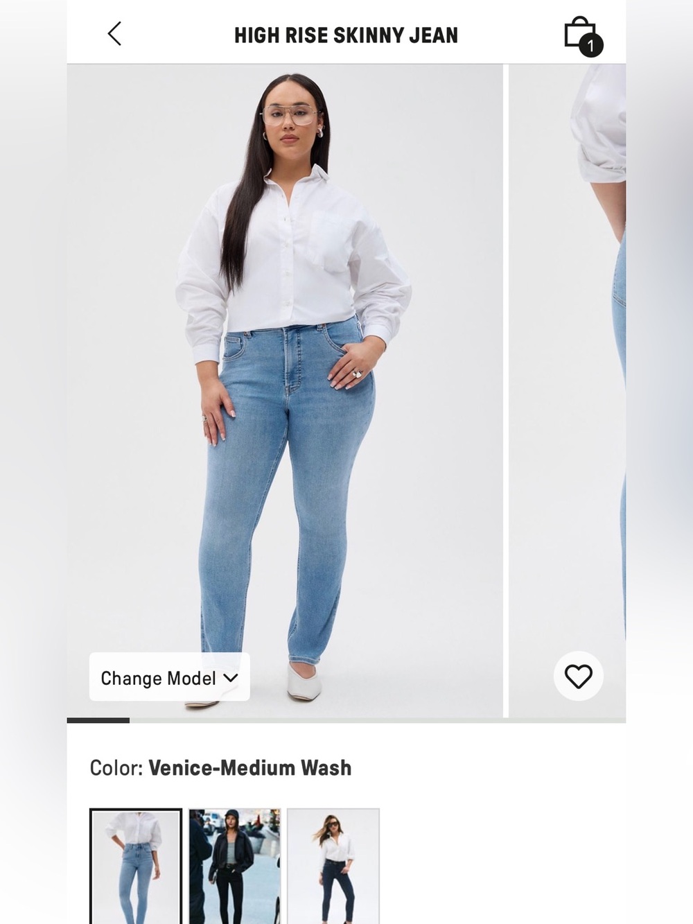 Fabletics High Rise Skinny Jeans -Regular 35